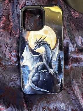 Dragon Moon Case for iPhone 16 Pro Max - Fantasy Design